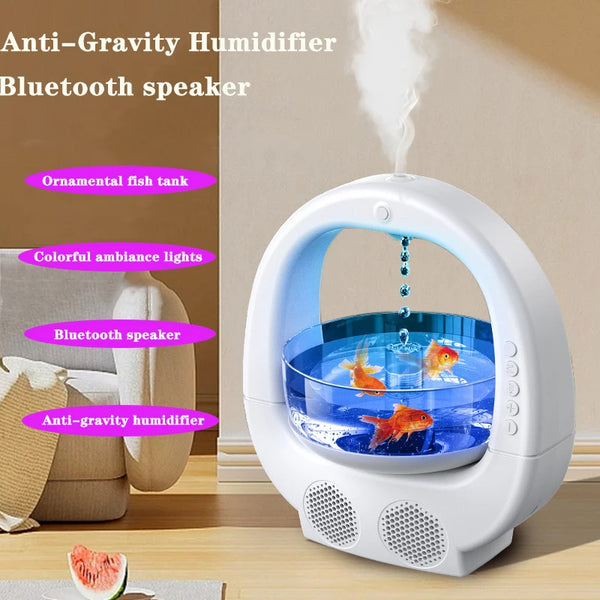 3 In 1 Anti-gravity Humidifier Home Desktop Creative Aromatherapy Machine With Bluetooth Speaker